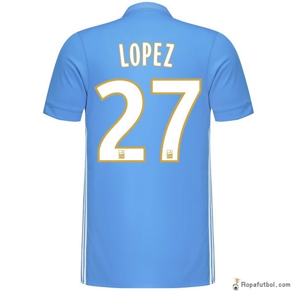 Camiseta Marsella Replica Segunda Ropa Lopez 2017/18